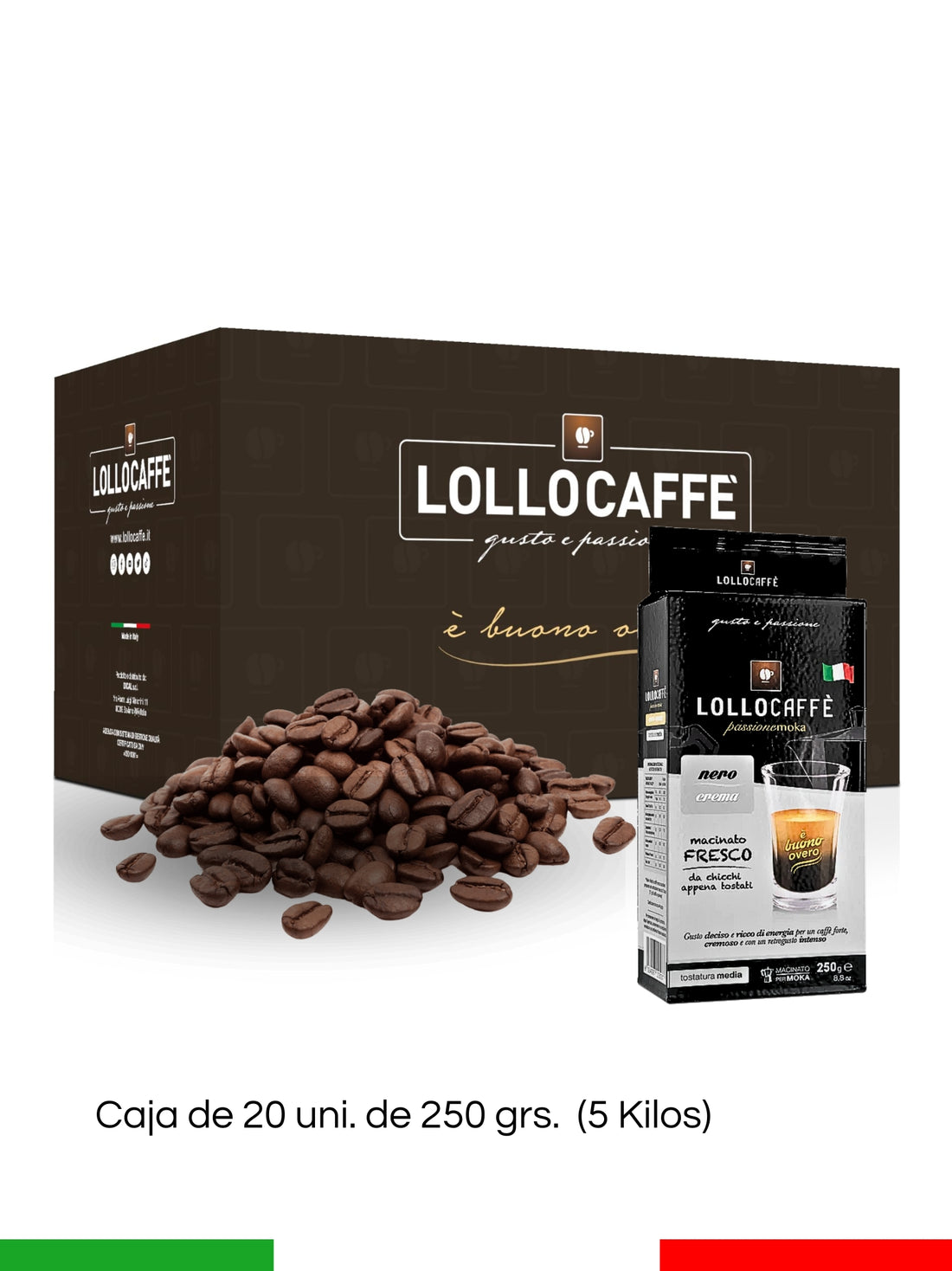 Café Molido Nero Crema de 250 grs. - Blister x 20 un.