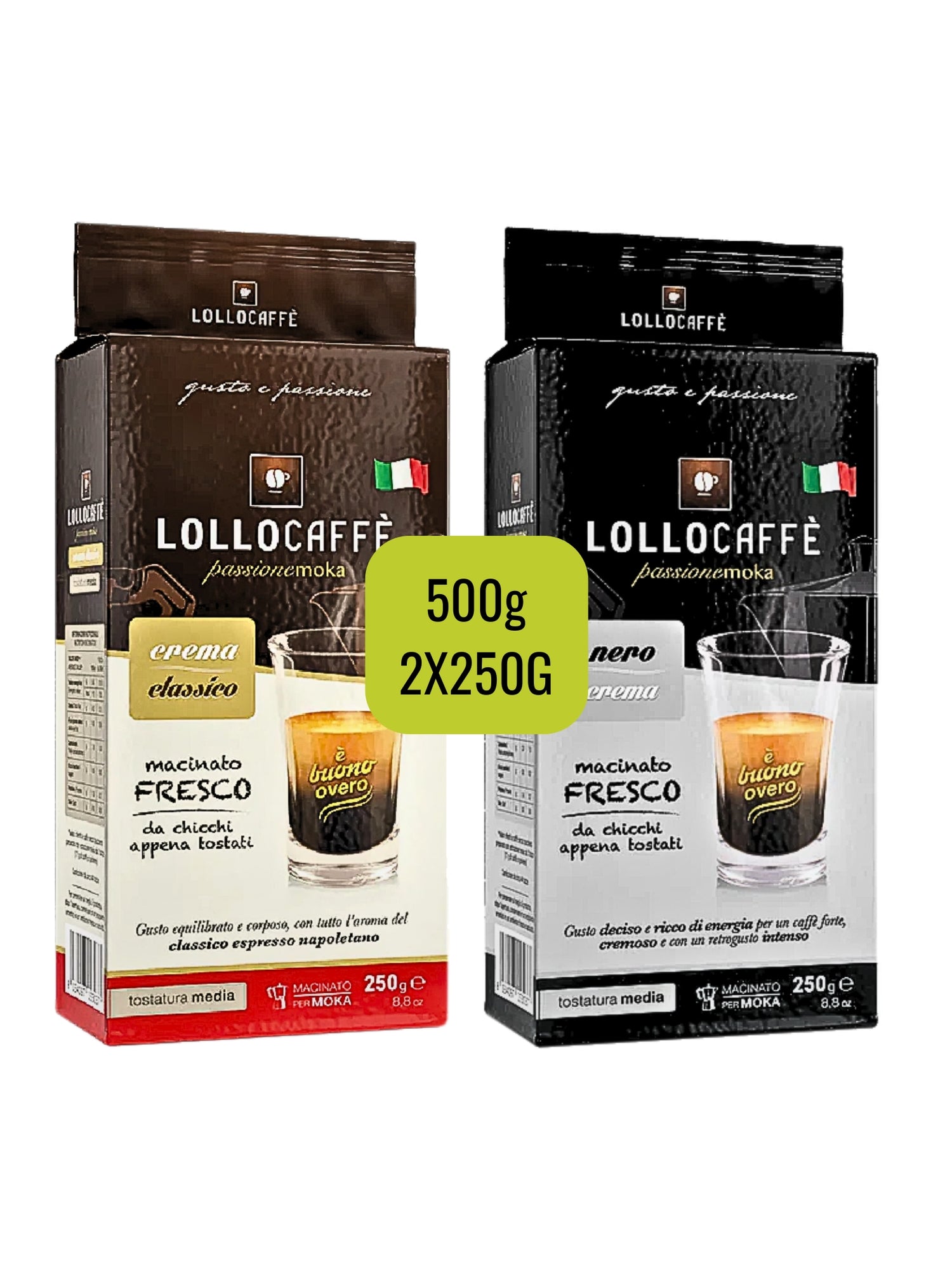 Nero Crema/Crema Classico molido 500g